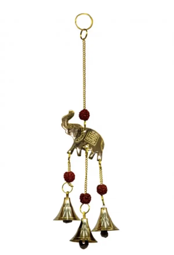 12″ Inch Brass Elephant Chime