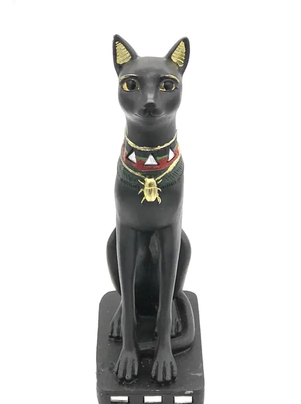 9 inch Egyptian Black Cat Statue