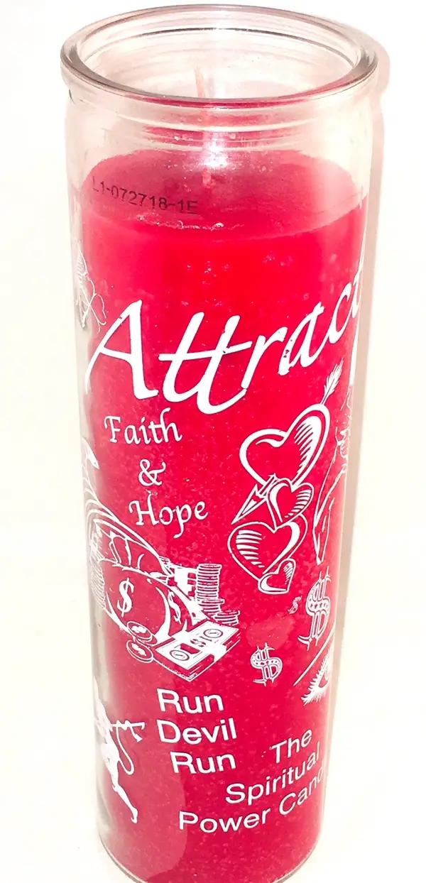 Attraction 7 day Glass Candle