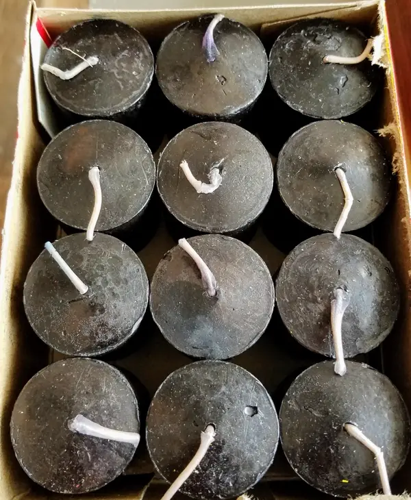 Black Votive Candle