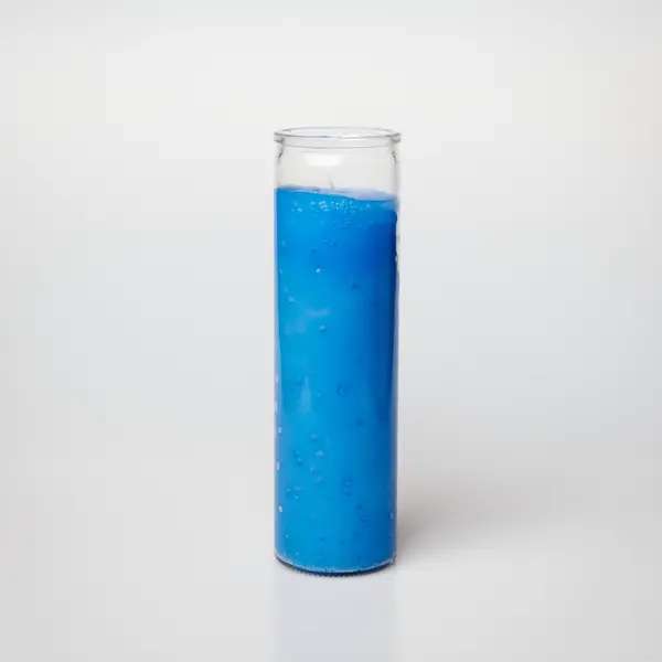 Blue 7 Day Candle