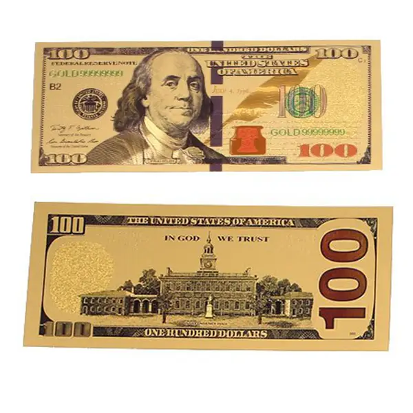 Gold $100 Bill