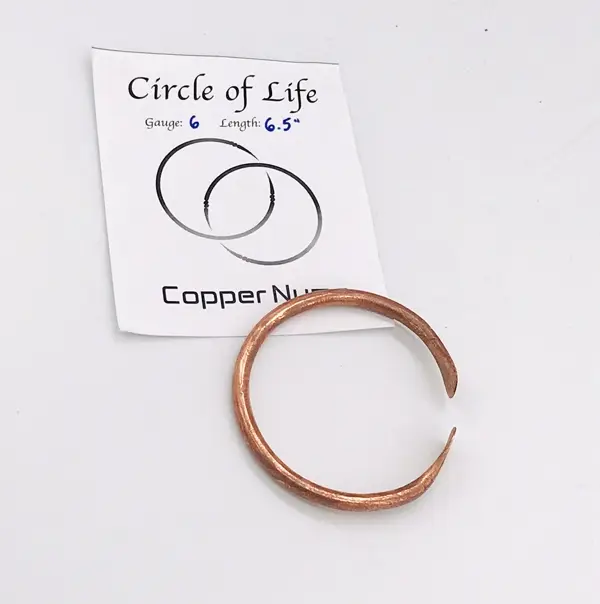 Handmade Circle of Life Style Copper Bangle