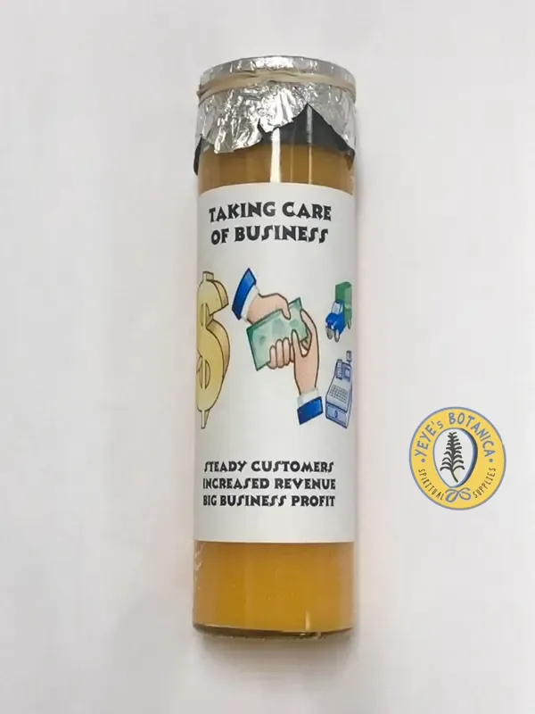 Taking Care of Business Dressed Candle