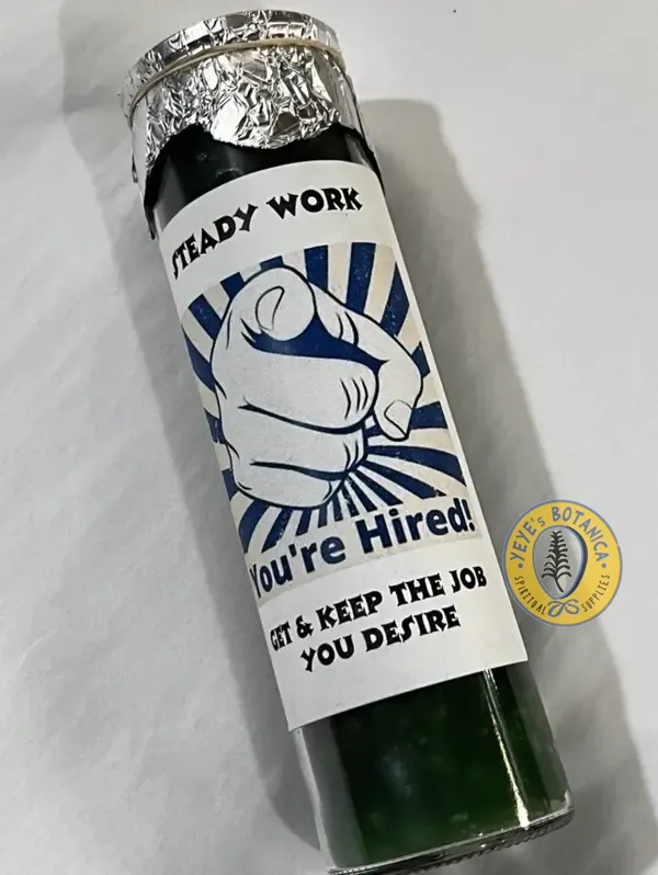 You’re Hired! Dressed Job Candle