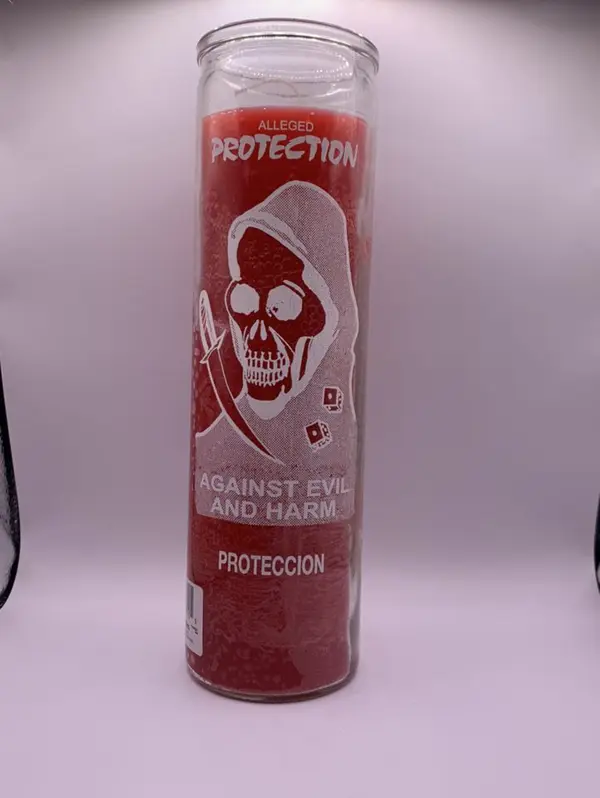 Protection From Evil and Harm: 7 Day Glass Candle