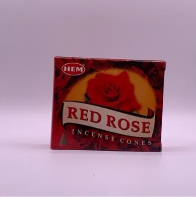 Red Rose Incense Cones