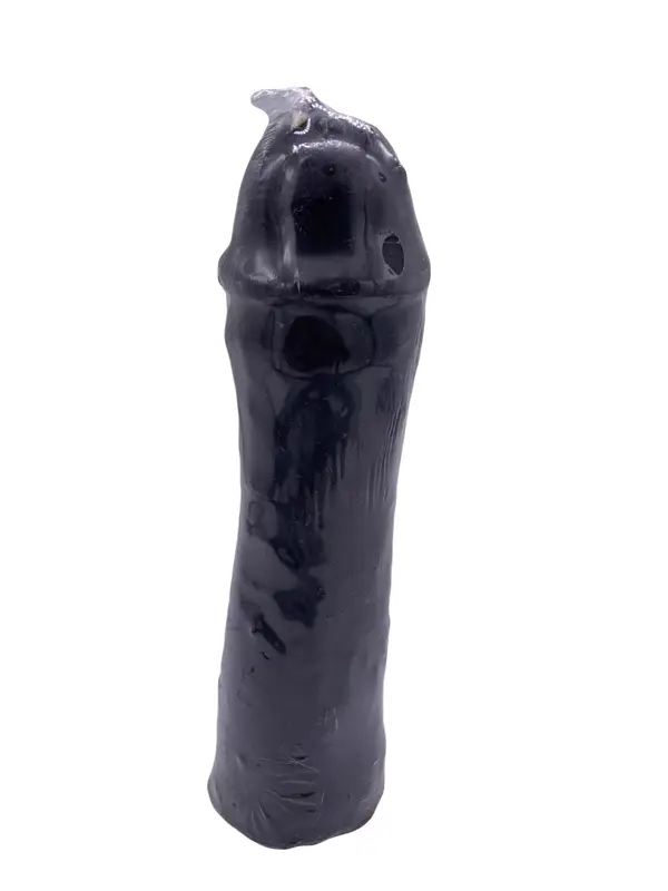 Unscented Black Penis Candle, 7”