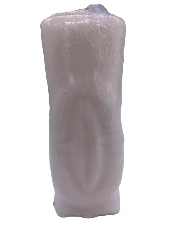Unscented White Vagina Candle, 6”